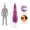 7ft. Pre-Lit Pink Tinsel Artificial Christmas Tree